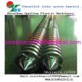 Amut Plastic Extruder Machine Conical Twin Screw Barrel 